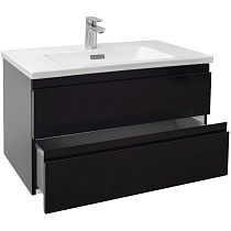 Мебель для ванной Jacob Delafon Madeleine 80 см черный матовый