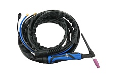 Горелка TIG WP 18FX (4 м, M16x1.5+2 pin, водяное охлаждение, AC250А/DC350A, 0.5-4.0 мм) Энаргит WP18FX-4-M16-2P