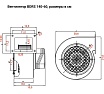 Радиальный вентилятор улитка BVN металлический корпус, BDRS 140-60