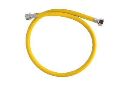 Шланг для газовых приборов ELKA 1/2" х 2,5 м, в/н, ПВХ, желтый ИС.100516