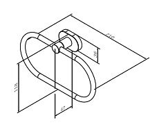 Вешалка для полотенец Am.Pm Sense A7434400, кольцо