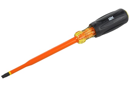 Отвертка IEK Arma2l 5 диэлектрическая slim sl6,5x150 т3 A2L5-SC31-T3-SL-65-150