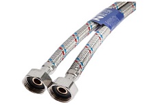 Комплект гибкой подводки для смесителя ELSEN со штуцерами 17 мм и 37 мм, гайка-штуцер 1/2-М10, длина 120 см EFC1737.12GF-120