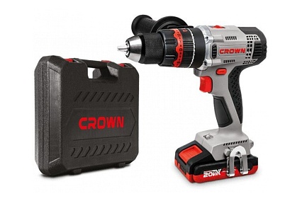 Аккумуляторная ударная дрель-шуруповерт Crown CT21075HMX-2 BMC