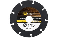 Отрезной диск по дереву GRAFF Termit 115 мм для УШМ болгарки termit115