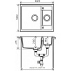 Кухонная мойка Tolero R-109 №923 62 см белый