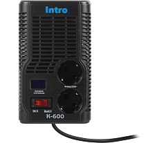 Стабилизатор напряжения Intro К-600, 160-260В/220В, 600ВА Б0064659