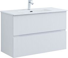 Мебель для ванной Aquanet Джейн 100 см белый матовый
