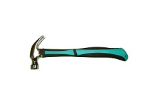 Молоток-гвоздодер Skrab 454г кованый с фибергласовой ручкой черно-зеленый 20316