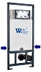 Комплект Weltwasser 10000010545 унитаз Gelbach 041 MT-BL + инсталляция Marberg 507 + кнопка Mar 507 RD
