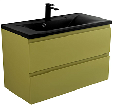Мебель для ванной Art&Max Bianchi 100 см, оливковый матовый