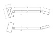 Душевая перегородка Cezares LIBERTA-L-1-TB-90-BR-NERO 90x195 бронза, профиль черный