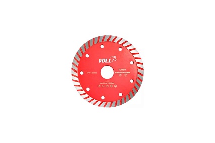 Диск алмазный Турбо 125x2.4x10x22.23 мм универсальный VOLL 1.95009