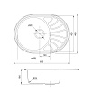 Кухонная мойка Iddis Suno SUN65SDi77 65 см без отверстий, сатин