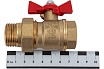 Латунный шаровой кран для воды Valfex OPTIMA 3/4" ВР/НР бабочка VF.227.L0B1.034.Bir
