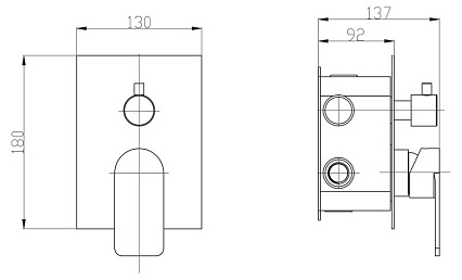 Смеситель для душа BelBagno Nova NOV-SDM-IN