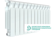 Биметаллический радиатор Rifar MONOLIT 350 12 секций, боковое подключение RG008M0OJUT6R6
