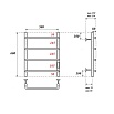 Полотенцесушитель электрический Point PN08856 П4 50x60 диммер справа, хром