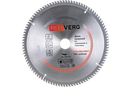 Диск пильный (255х30 мм; 100 зубьев) Redverg 6621269