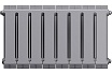 Радиатор Royal Thermo PianoForte 300 /Silver Satin - 8 секц. НС-1346089