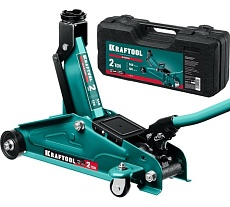 Подкатной домкрат для легковых а/м Kraftool stark 2т, 135-340мм в кейсе 43453-2-K