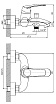 Смеситель для ванны Orange Alfi M18-100cr