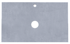 Столешница под раковину 1MarKa Grunge Loft 90 см бетон светлый