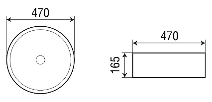 Раковина WeltWasser ELBACH 3069 47 см, 10000004565 белый глянец