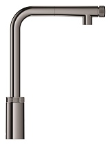 Смеситель для кухни Grohe Minta 31613A00 с вытяжным изливом, темный графит глянец