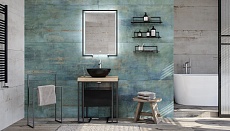 Мебель для ванной Velvex Gelou 65 см черный матовый