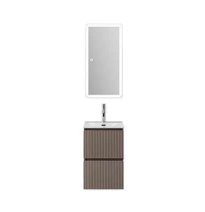 Тумба с раковиной BelBagno Uno-Mini 40 см Бежевый матовый