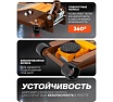 Домкрат подкатной гидравлический двухпоршневой FORSTIME 3т FT-T830018(60357)