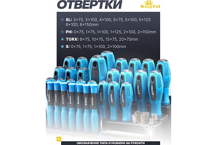 Отвертки в комплекте с битами KingTul набор 100 предметов KT-10100(59938)