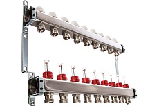 Коллектор из нержавеющей стали с расходомерами 9 вых. STOUT SMS 0917 000009