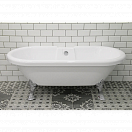 Акриловая ванна Радомир Леонесса 175x80 на ножках "лилия" хром, чаша перламутр, оболочка перламутр