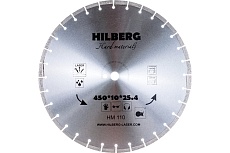 Диск алмазный отрезной сегментный Hard Materials Laser (450x25.4 мм) Hilberg HM110