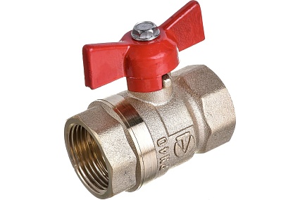 Шаровый кран Valtec СТАНДАРТ, рукоятка бабочка 3/4, вн.-вн. VT.122.G.05