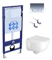 Подвесной унитаз SET Aquatek Дива 4в1