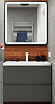 Мебель для ванной Art&Max Bianchi 75 см, серый матовый