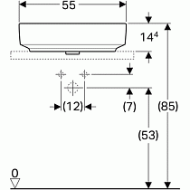 Раковина Geberit VariForm 55 см 500.771.01.2