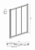 Душевой уголок Ambassador Forsa 110x90 17021102NX-90NX прозрачный, хром