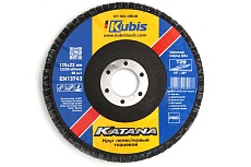 Круг лепестковый торцевой конический Т29 Р80, 125х22 мм, Zirconia KATANA KUBIS 07-00-3908