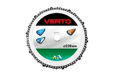 Диск отрезной цепной по дереву (230x22.2 мм) для УШМ Verto 61H199