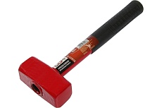 Кувалда ЛОМ кованая 0.8 кг, металлическая, обрезиненная рукоятка 2679413