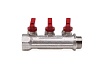 Резьбовой коллектор с кранами Aqualink вн-нар 3/4, 1/2х4 2426