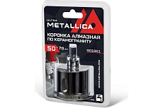 Коронка алмазная 50x70 мм, #46, со сверлом, по керамограниту, плитке, в блистере METALLICA Ultra 901861