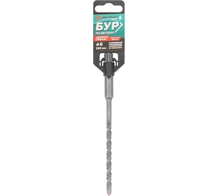 Бур по бетону Light SDS-Plus, 6x160 мм Greatflex 56-6160