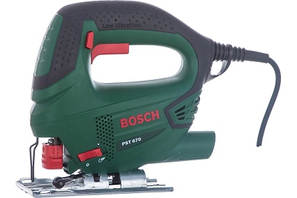 Лобзик Bosch PST 670 + 4 пильных полотна 0.603.3A0.722