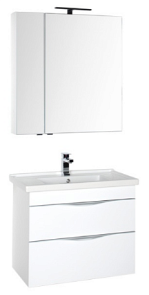 Мебель для ванной Aquanet Эвора 80 см белый