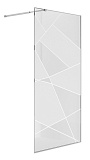Душевая перегородка Niagara Nova NG-660-90 90x195 прозрачная с рисунком, профиль хром